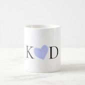 Lila Name des Pastells Kaffeetasse (Mittel)