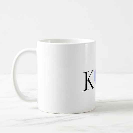 Lila Name des Pastells Kaffeetasse (Links)