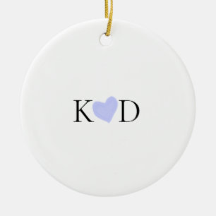 Lila Name des Pastells Keramik Ornament