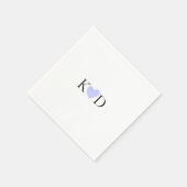 Lila Name des Pastells Serviette (Ecke)