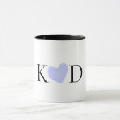 Lila Name des Pastells Tasse (Zentrum)