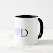 Lila Name des Pastells Tasse (VorderseiteRechts)