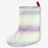 Lila Name des Sparkle-Glitzer Kleiner Weihnachtsstrumpf (Rückseite)