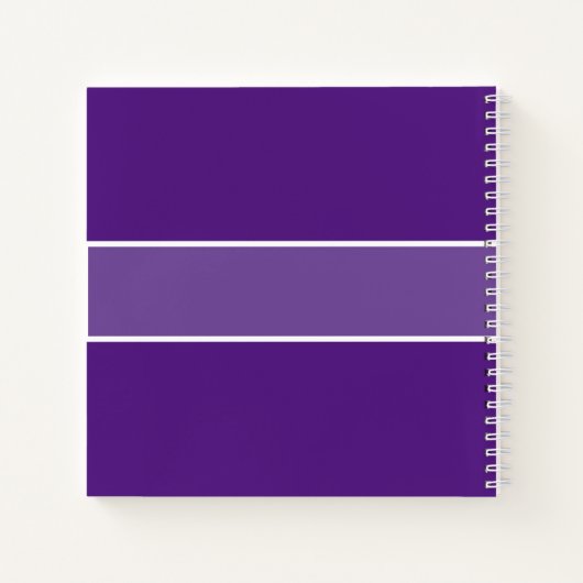 Lila Name Dessertrezepte Script Typografie Notizblock (Rückseite)