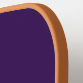 Lila Name für Monogramm-Skripte Pickleball Schläger (Linke Seite)