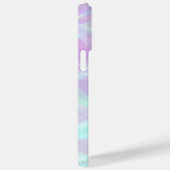 Lila Name holografische pastellfarbene Regenbogenf Case-Mate iPhone Hülle (Rückseite / Rechts)