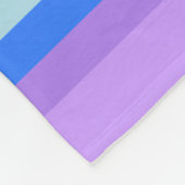 Lila Name Regenbogensterne Fleecedecke (Ecke)
