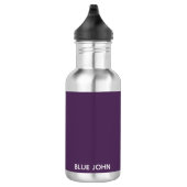 Lila Name von Blue John Edelstahlflasche (Rechts)