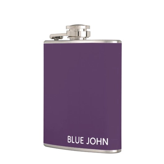 Lila Name von Blue John Flachmann (Links)