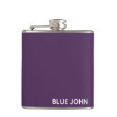 Lila Name von Blue John Flachmann (Vorderseite)