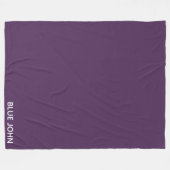 Lila Name von Blue John Fleecedecke (Vorderseite (Horizontal))