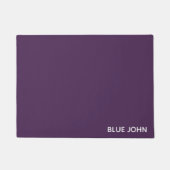 Lila Name von Blue John Fußmatte (Vorderseite)