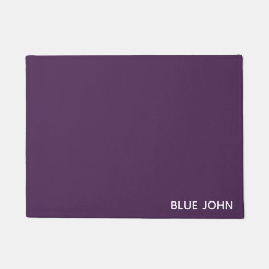 Lila Name von Blue John Fußmatte (Vorderseite)