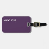 Lila Name von Blue John Gepäckanhänger (Vorderseite horizontal)