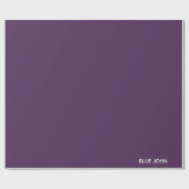 Lila Name von Blue John Geschenkpapier (Flach)