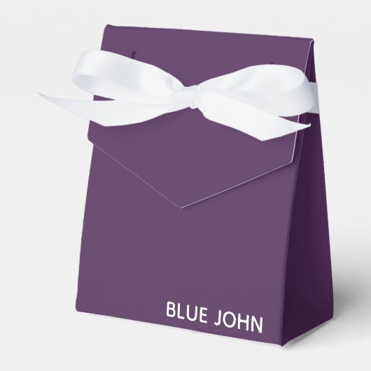 Lila Name von Blue John Geschenkschachtel (Vorderseite)