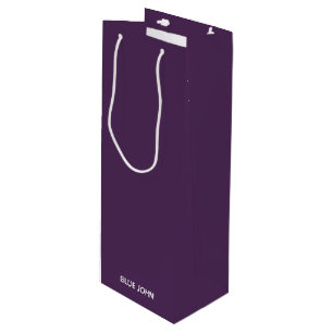 Lila Name von Blue John Geschenktüte Für Weinflaschen