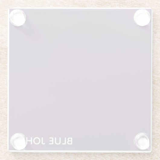 Lila Name von Blue John Glasuntersetzer (Rückseite)