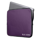 Lila Name von Blue John Laptopschutzhülle (Vorderseite Links)