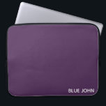 Lila Name von Blue John Laptopschutzhülle<br><div class="desc">Lila Name von Blue John</div>