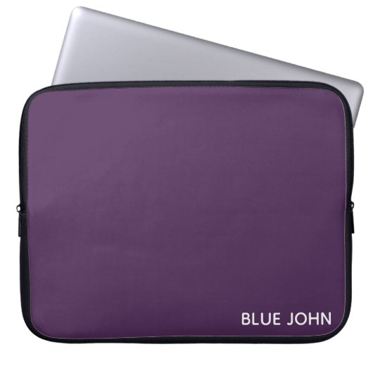 Lila Name von Blue John Laptopschutzhülle (Vorderseite)
