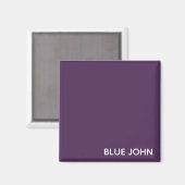 Lila Name von Blue John Magnet (Vorderseite/Rückseite)