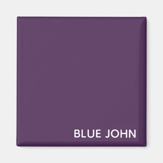 Lila Name von Blue John Magnet (Vorne)