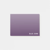 Lila Name von Blue John Post-it Klebezettel (Vorderseite)
