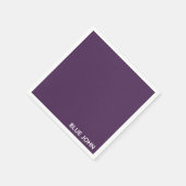 Lila Name von Blue John Serviette (Ecke)