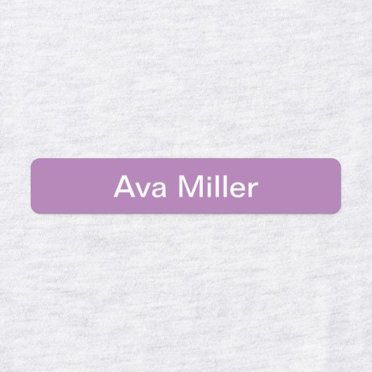Lila Namensschilder für die Kindertagesstätte Etiketten (Design 2)
