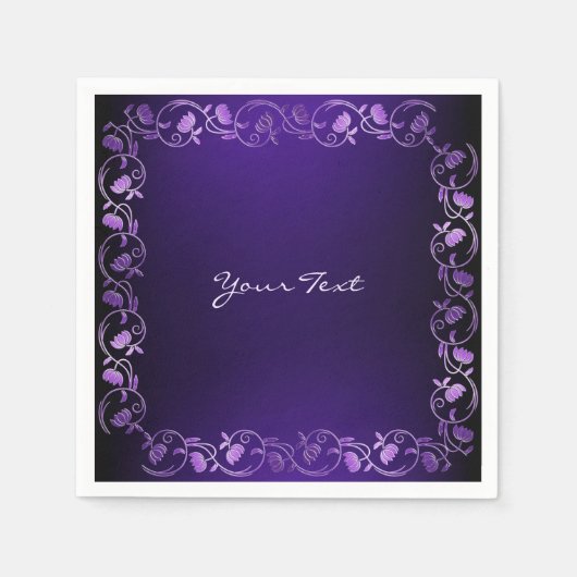 Lila Napkins Serviette (Vorderseite)