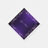 Lila Napkins Serviette (Ecke)