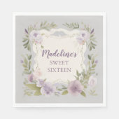 Lila Napkins Serviette (Vorderseite)