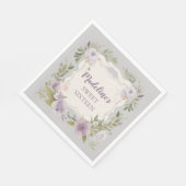 Lila Napkins Serviette (Ecke)