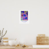 "Lila Narzissen-" Plakat (Küche)