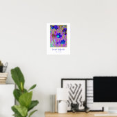 "Lila Narzissen-" Plakat (Heimbüro)