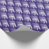 "Lila Nassfliege" Geschenkpapier (Ecke)