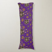 Lila natürliches Blume Kissen (Vorderseite Vertikal)