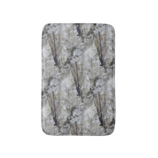 Lila Naturmuster Badematte (Vorderseite Vertikal)