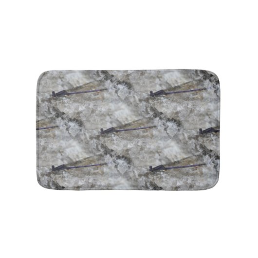 Lila Naturmuster Badematte (Vorderseite)