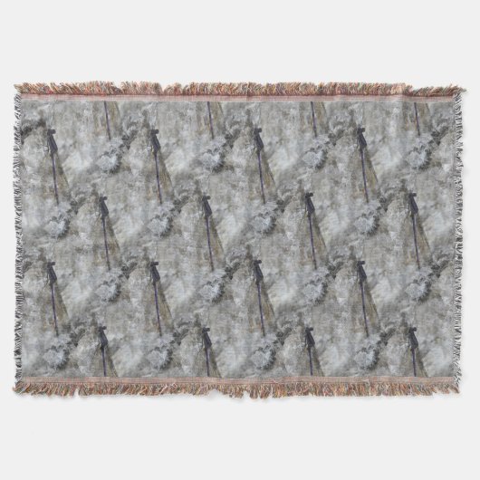 Lila Naturmuster Decke (Vorderseite)