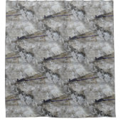 Lila Naturmuster Duschvorhang (Vorderseite)