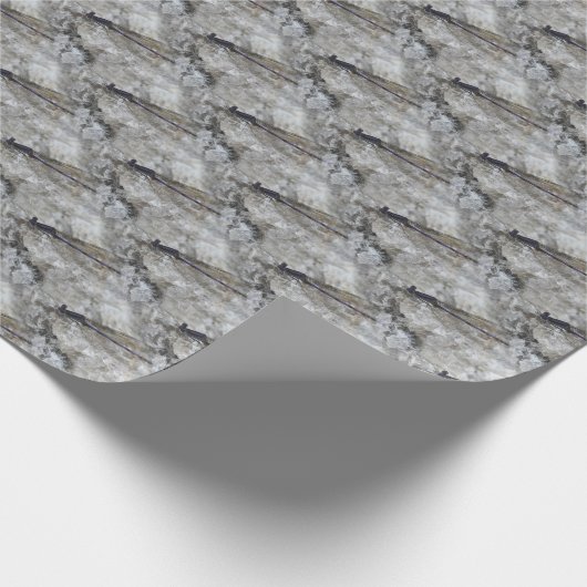 Lila Naturmuster Geschenkpapier (Ecke)