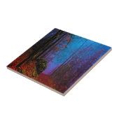 Lila Nebel aus gestrichenem Wald Fliese (Seite)