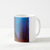 Lila Nebel aus gestrichenem Wald Kaffeetasse (VorderseiteRechts)