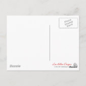 Lila Nebel aus gestrichenem Wald Postkarte (Rückseite)