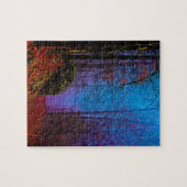 Lila Nebel aus gestrichenem Wald Puzzle (Horizontal)