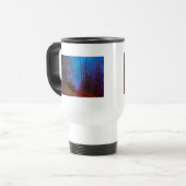 Lila Nebel aus gestrichenem Wald Reisebecher (Vorderseite Links)