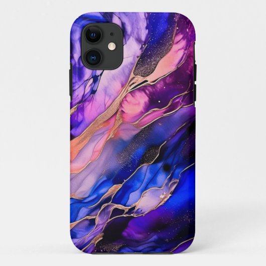 Lila Nebel im Weltraum Case-Mate iPhone Hülle (Rückseite)