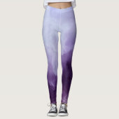 Lila Nebel Mysteriöses nebelsaures Halloween Leggings (Vorderseite)